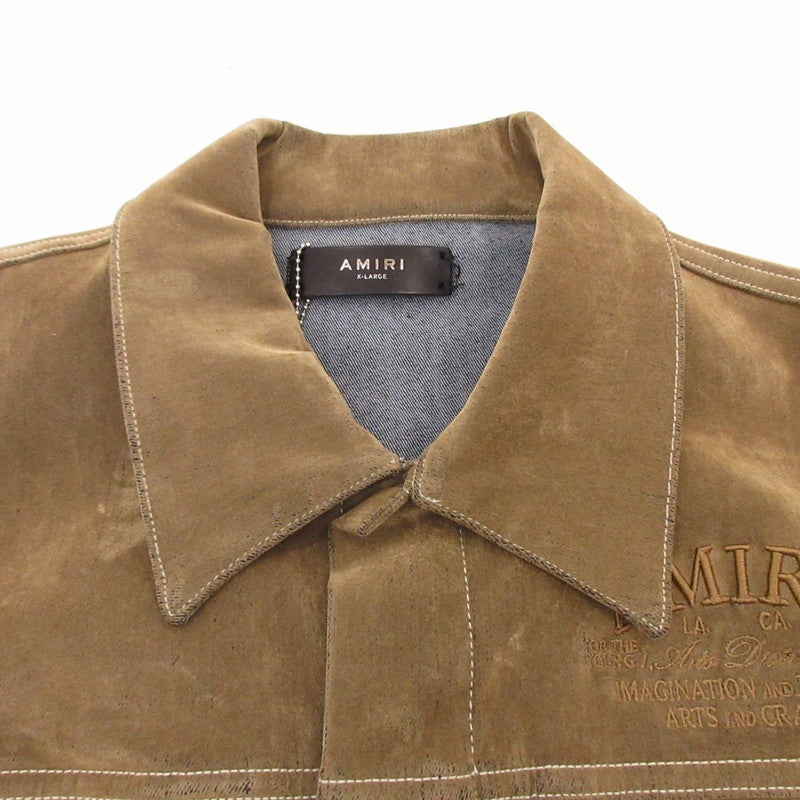 【中古】AMIRI | アミリ LOCKED MA TRUCKER その他アウター SRPS24MDT004 国内正規品 ブラウン サイズ:XL
