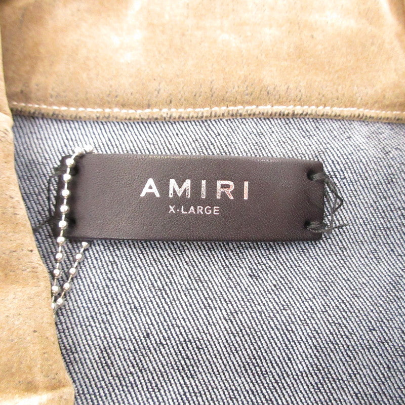 【中古】AMIRI | アミリ LOCKED MA TRUCKER その他アウター SRPS24MDT004 国内正規品 ブラウン サイズ:XL