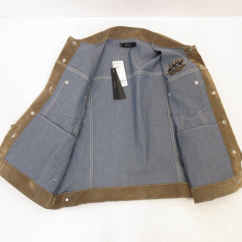 【中古】AMIRI | アミリ LOCKED MA TRUCKER その他アウター SRPS24MDT004 国内正規品 ブラウン サイズ:XL