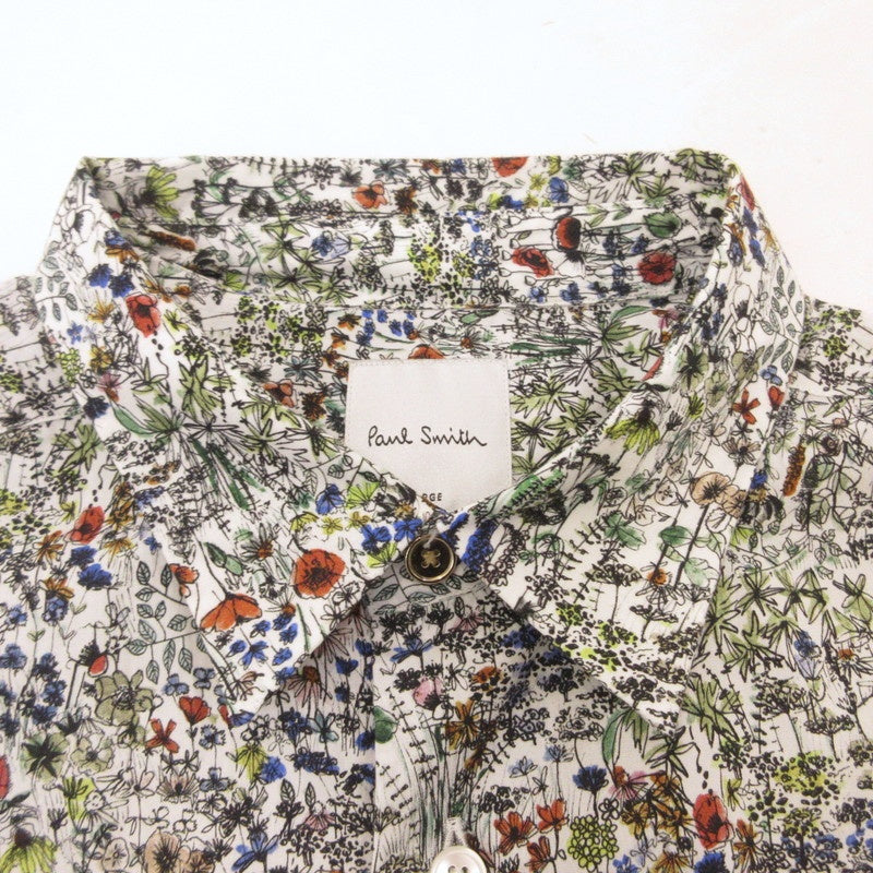 【中古】Paul Smith | ポール・スミス Sketch Floral' カジュアルシャツ 長袖シャツ 243305 サイズ:L