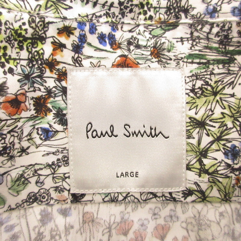 【中古】Paul Smith | ポール・スミス Sketch Floral' カジュアルシャツ 長袖シャツ 243305 サイズ:L