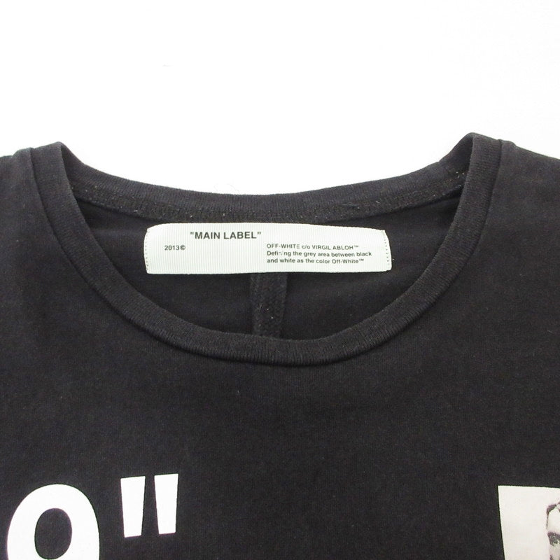 【中古】OFF-WHITE | オフホワイト SUMMER L/S TEE 長袖Tシャツ OMAB001R19185009 並行品 ブラック サイズ:XL