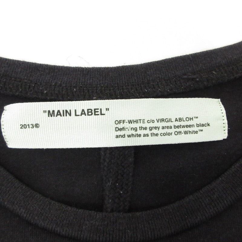 【中古】OFF-WHITE | オフホワイト SUMMER L/S TEE 長袖Tシャツ OMAB001R19185009 並行品 ブラック サイズ:XL