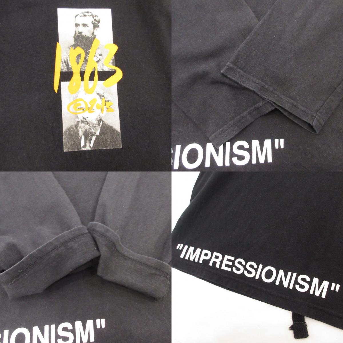 【中古】OFF-WHITE | オフホワイト SUMMER L/S TEE 長袖Tシャツ OMAB001R19185009 並行品 ブラック サイズ:XL