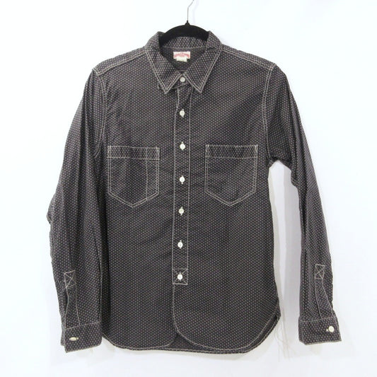 【中古】FREEWHEELERS | フリーホイーラーズ 416P ポルカドットシャツ 長袖シャツ MS16022 DOUBLE DIAMOND ブラック