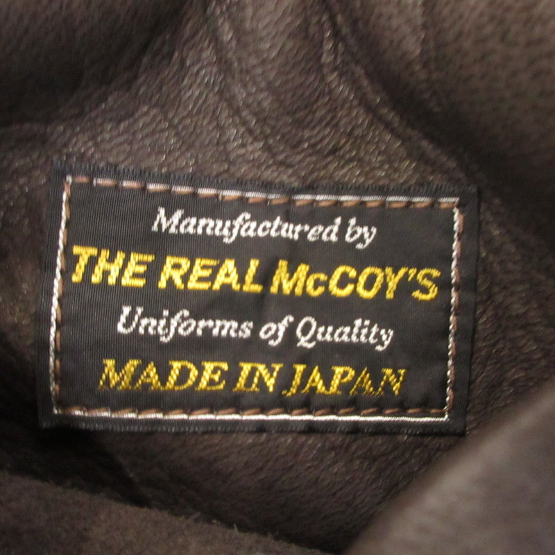 【中古】The REAL McCOY'S | ザリアルマッコイズ A-2 DEERSKIN レザー MJ17001 ブラウン サイズ:40