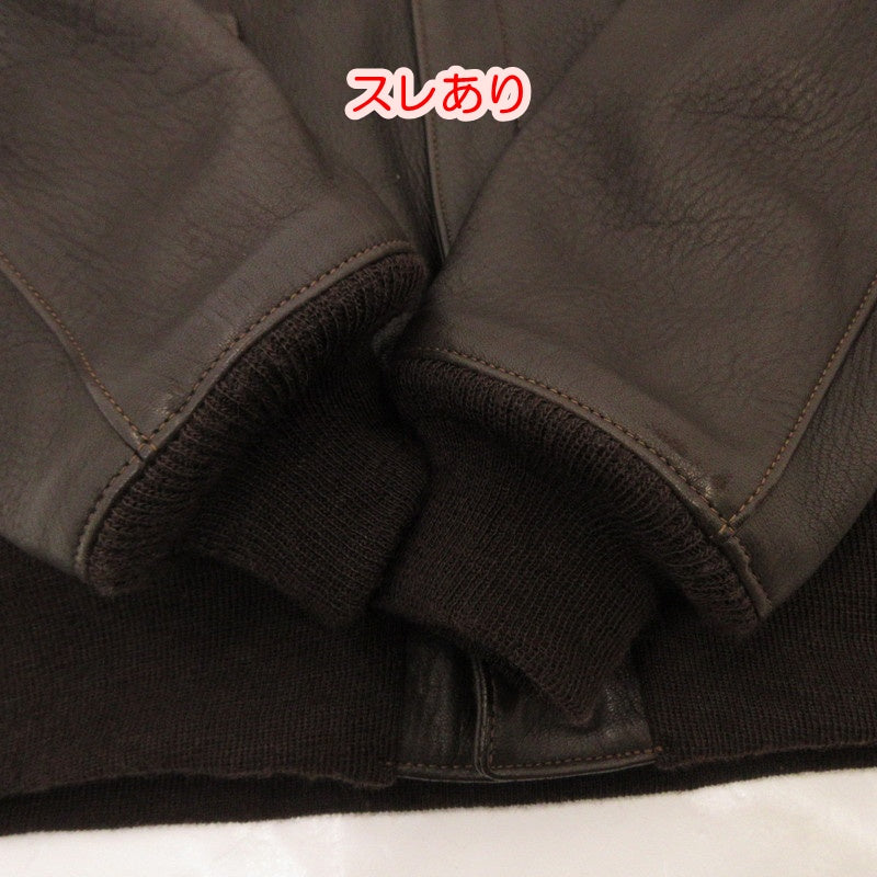 【中古】The REAL McCOY'S | ザリアルマッコイズ A-2 DEERSKIN レザー MJ17001 ブラウン サイズ:40