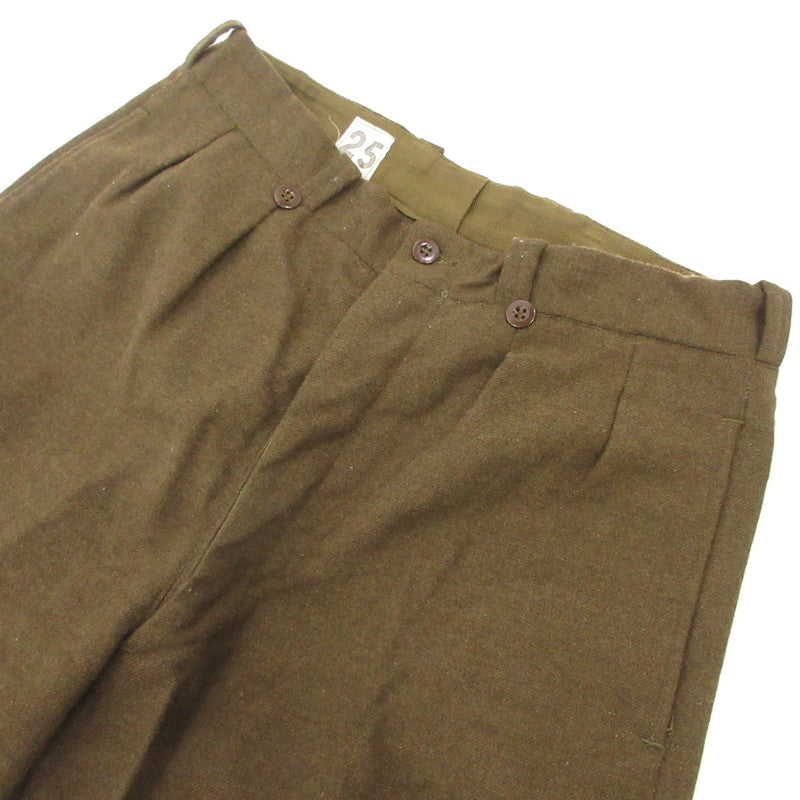 【中古】MILITARY衣料 | ミリタリーイリョウ M52 Wool Trousers パンツ フランス軍 オリーブ