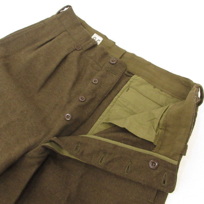 【中古】MILITARY衣料 | ミリタリーイリョウ M52 Wool Trousers パンツ フランス軍 オリーブ