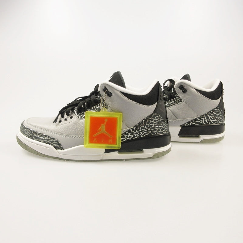 【中古】NIKE | ナイキ Air Jordan 3 Retro 'Wolf Grey' スニーカー 136064-004 グレー 28.5cm