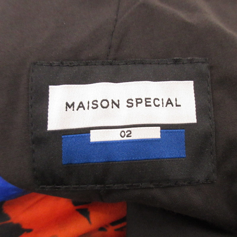 【中古】MAISON SPECIAL | メゾンスペシャル ディスラプティヴリーフプリント1タック パンツ 11221461227 マルチカラー サイズ:2