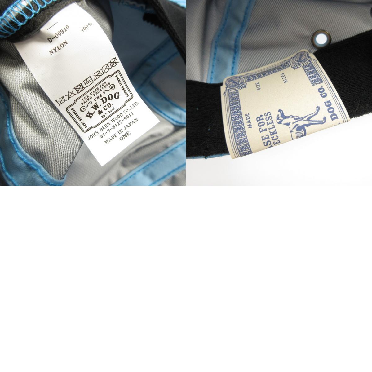 【中古】The H.W.DOG&Co. | ザエイチダブリュードッグアンドコー NYLON JET CAP キャップ ライトブルー