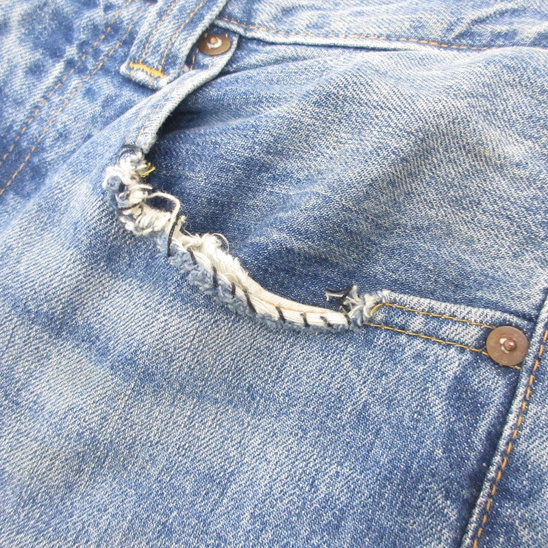 【中古】Levi's VintageClothing | リーバイスヴィンテージクロージング 501XX 1947年復刻 デニムパンツ 47501-0197 リペア加工 ライトブルー