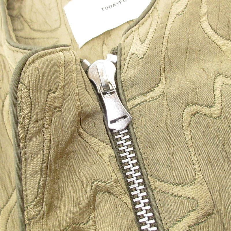 【中古】TODAYFUL | トゥデイフル JACQUARD PIPING BLOUSON その他アウター 12510204 カーキ サイズ:36