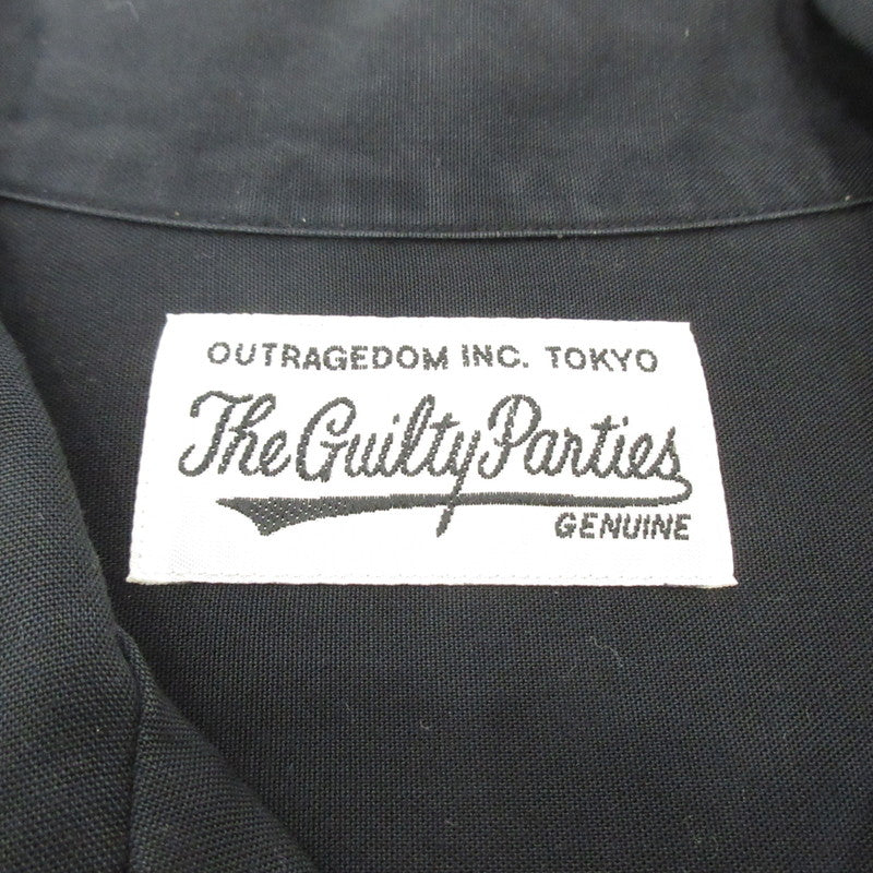 【中古】WACKOMARIA | ワコマリア 50'S SHIRT(TYPE-3) 半袖シャツ 18FW-WMS-OC06 ブラック サイズ:L