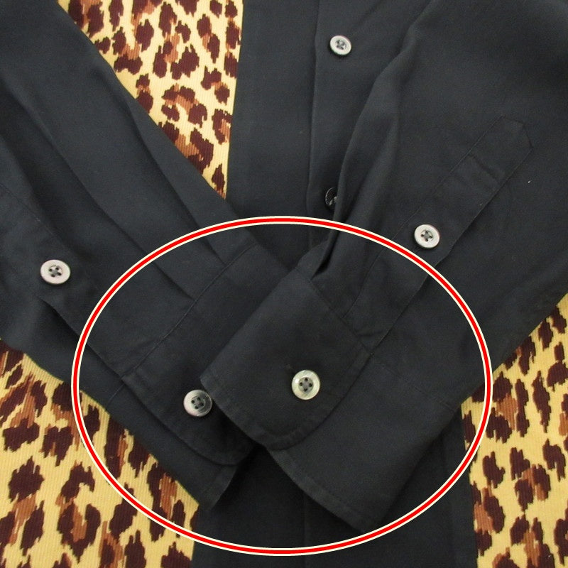 【中古】WACKOMARIA | ワコマリア 50'S SHIRT(TYPE-3) 半袖シャツ 18FW-WMS-OC06 ブラック サイズ:L