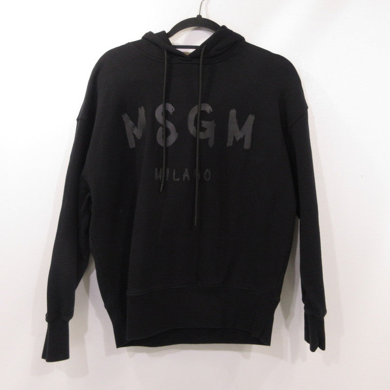 【中古】MSGM | エムエスジーエム パーカー 3142MDM515 ブラック サイズ:XXS