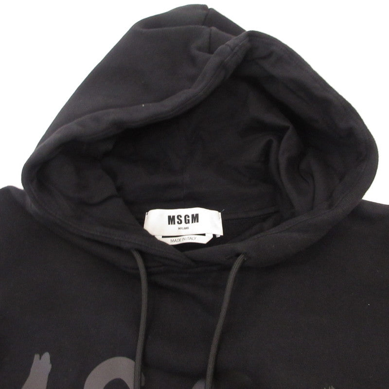 【中古】MSGM | エムエスジーエム パーカー 3142MDM515 ブラック サイズ:XXS