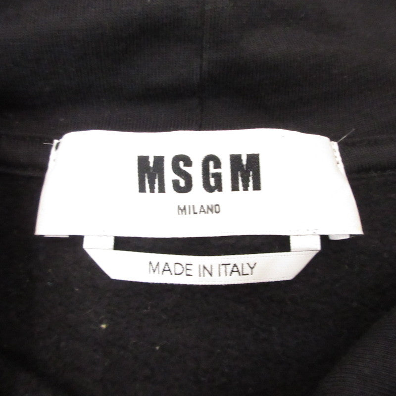 【中古】MSGM | エムエスジーエム パーカー 3142MDM515 ブラック サイズ:XXS
