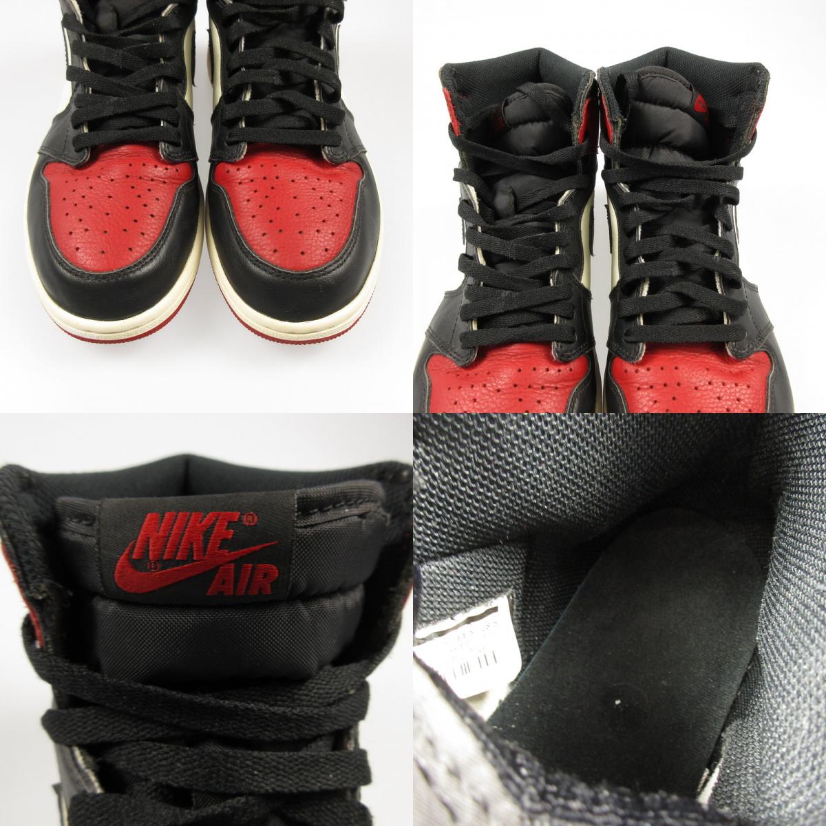 【中古】NIKE | ナイキ AIR JORDAN 1 RETRO HIGH OG GYM RED スニーカー 555088-610 レッド 28.5cm