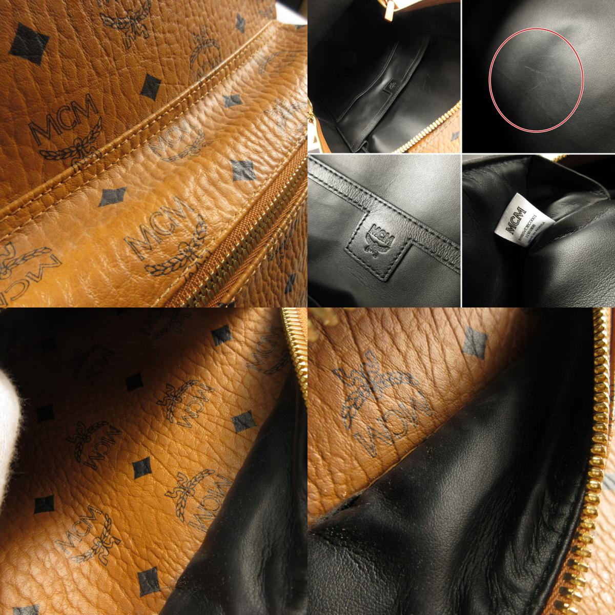 【中古】MCM | エム・シー・エム Stark Side Studs Backpack リュック・デイパック MMK65VE38CO001