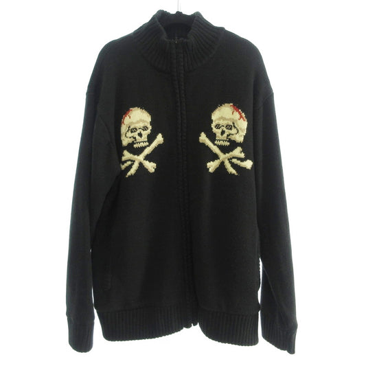 【中古】schott | ショット Skull ZIP BOA SWEATER ブルゾン 3124034 ブラック
