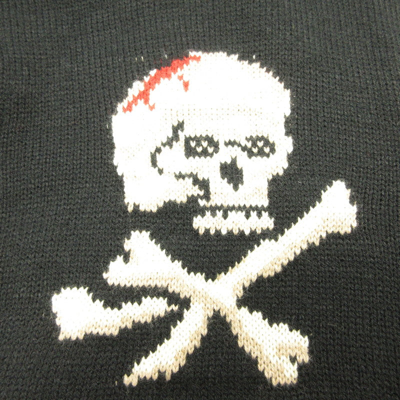 【中古】schott | ショット Skull ZIP BOA SWEATER ブルゾン 3124034 ブラック