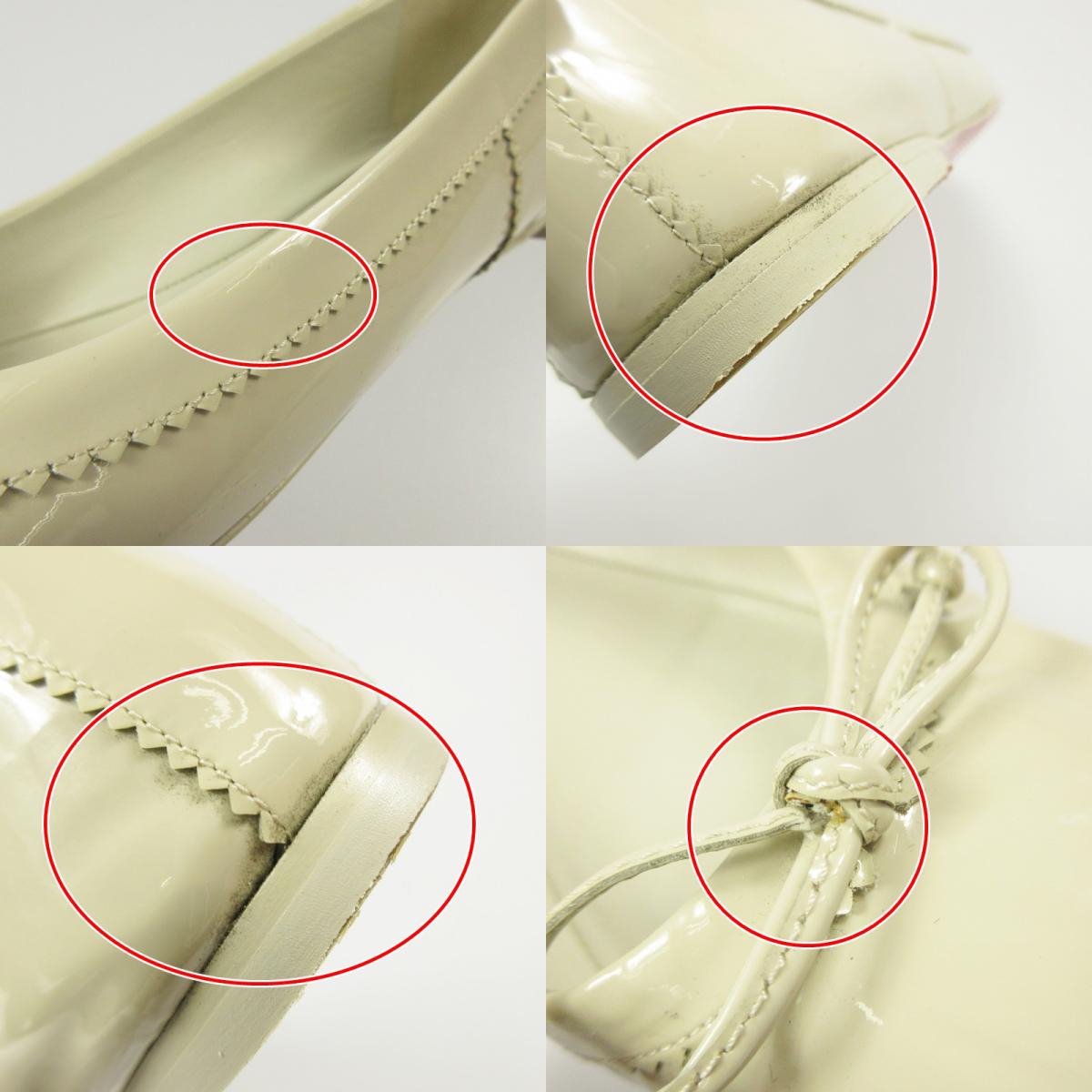 【中古】Christian Louboutin | クリスチャンルブタン ROSELLA FLAT バレエシューズ ホワイト