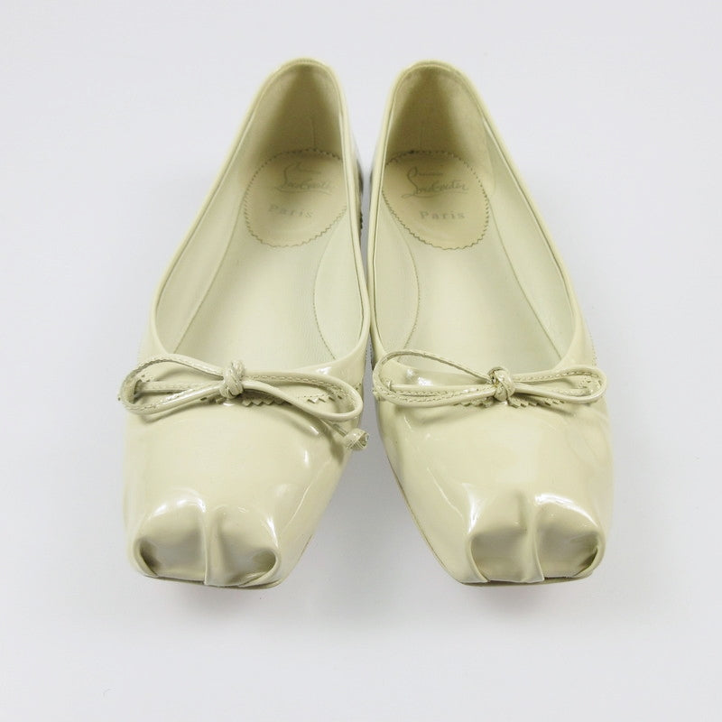 【中古】Christian Louboutin | クリスチャンルブタン ROSELLA FLAT バレエシューズ ホワイト