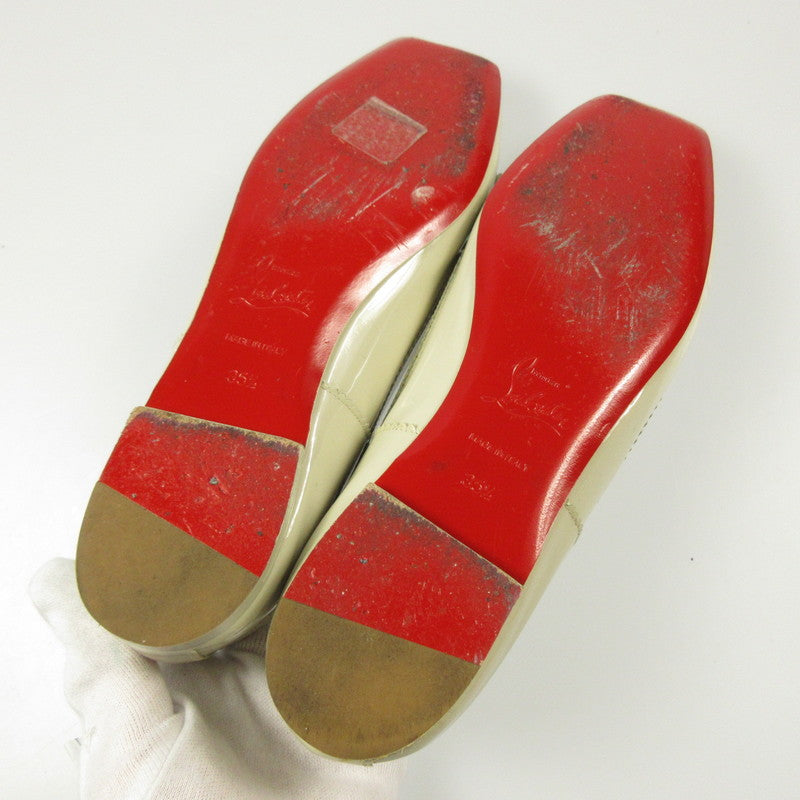 【中古】Christian Louboutin | クリスチャンルブタン ROSELLA FLAT バレエシューズ ホワイト