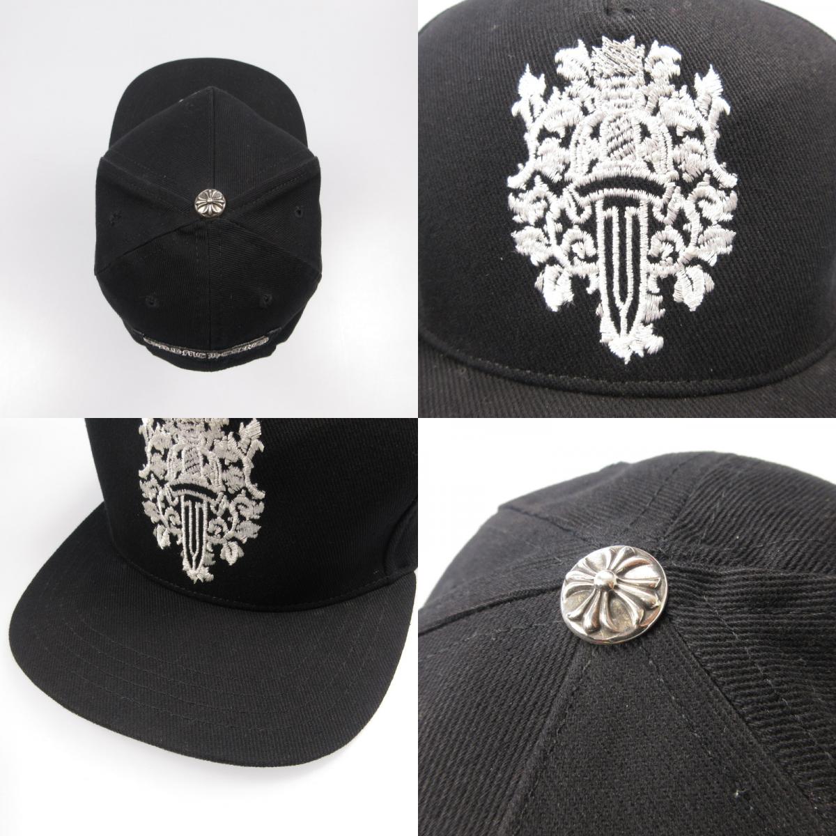 【中古】CHROME HEARTS | クロムハーツ ダガー刺繍 TRUCKER CAP キャップ 2238-304-2726 国内正規品 ブラック