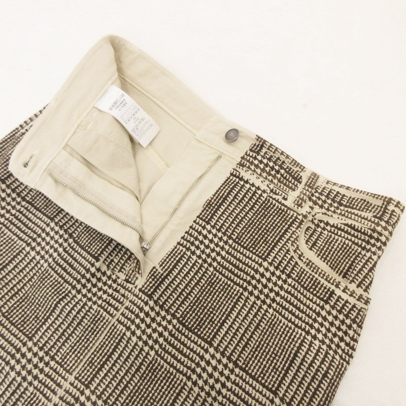 【中古】MAX MARA | マックスマーラ 転写チェックプリント ミニスカート 710101276 サイズ:40