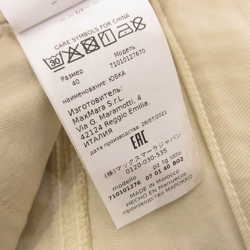 【中古】MAX MARA | マックスマーラ 転写チェックプリント ミニスカート 710101276 サイズ:40