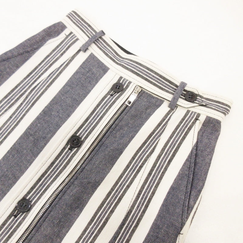 【中古】MAX MARA | マックスマーラ フロントボタンストライプ スカート 21010377 SPORTMAX サイズ:38