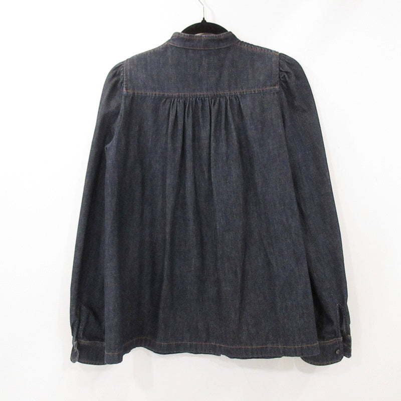 【中古】MAX MARA | マックスマーラ パフスリーブデニムブラウス その他トップス 511107176 WEEKEND ブルー サイズ:42