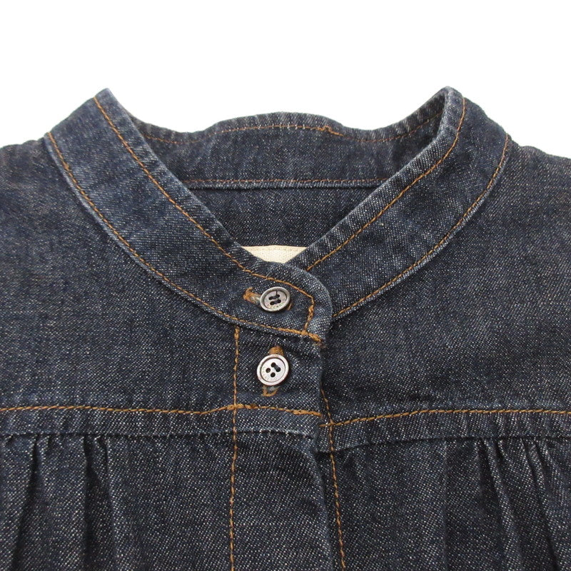 【中古】MAX MARA | マックスマーラ パフスリーブデニムブラウス その他トップス 511107176 WEEKEND ブルー サイズ:42