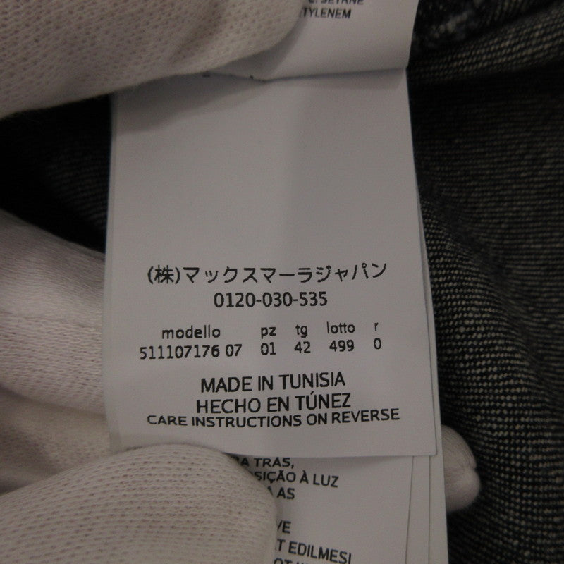 【中古】MAX MARA | マックスマーラ パフスリーブデニムブラウス その他トップス 511107176 WEEKEND ブルー サイズ:42
