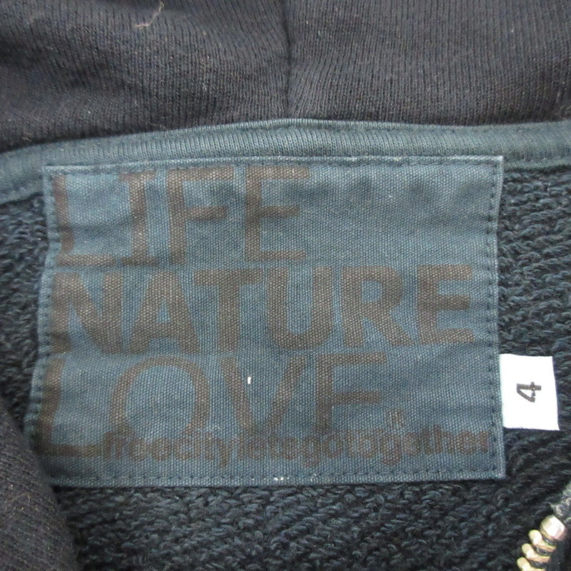 【中古】FREE CITY(聖林公司) | フリーシティ SUPERFLUFF LUX ZIP HOODIE パーカー ネイビー サイズ:4