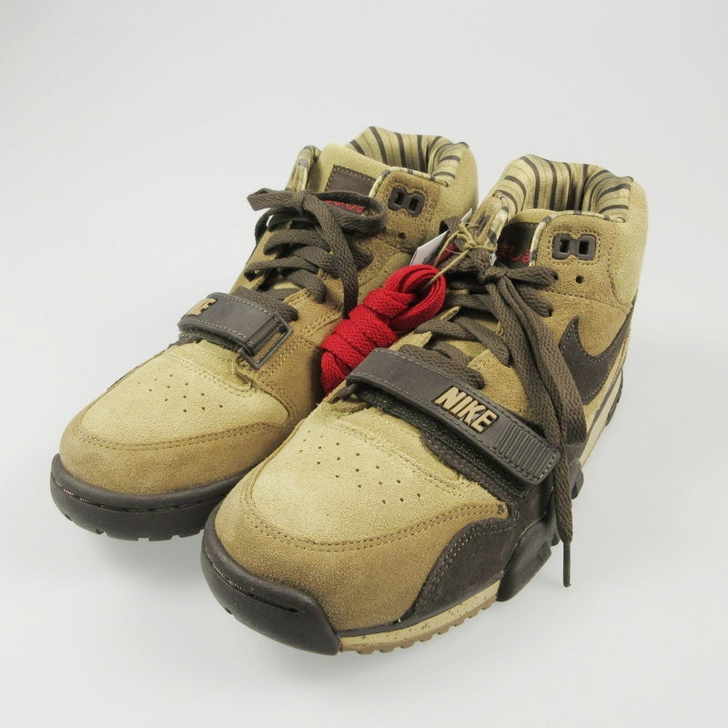 【中古】NIKE | ナイキ AIR TRAINER 1 SHIMASHIMA スニーカー DV6998-200 ベージュ 27cm