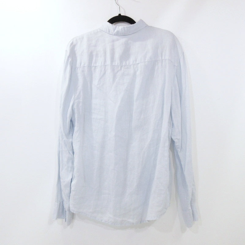 【中古】JAMES PERSE | ジェームスパース リネンスタンダードシャツ 長袖シャツ 18013201301 ライトブルー サイズ:2