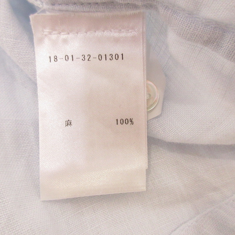 【中古】JAMES PERSE | ジェームスパース リネンスタンダードシャツ 長袖シャツ 18013201301 ライトブルー サイズ:2