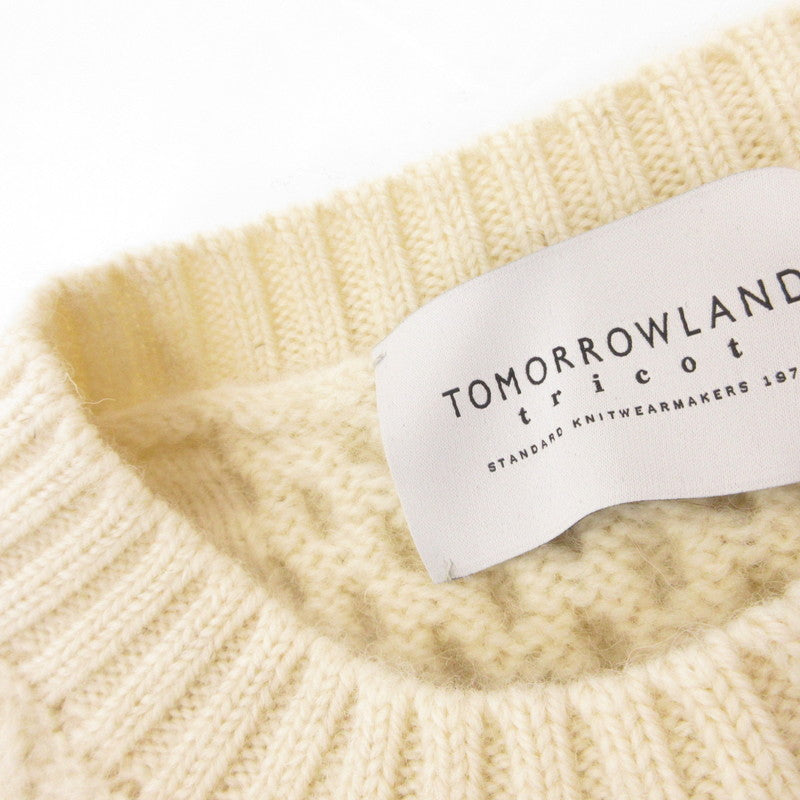 【中古】TOMORROWLAND | トゥモローランド ウールケーブルニット セーター 63-02-45-02026 tricot/フィッシャーマン アイボリー サイズ:M