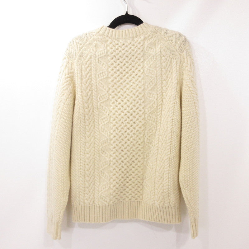 【中古】TOMORROWLAND | トゥモローランド ウールケーブルニット セーター 63-02-45-02026 tricot/フィッシャーマン アイボリー サイズ:M