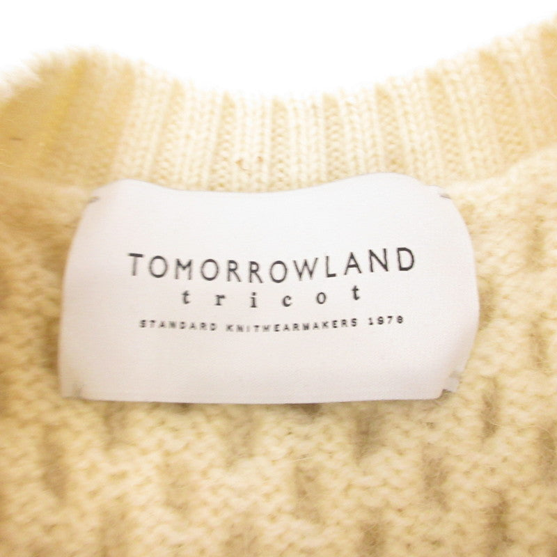 【中古】TOMORROWLAND | トゥモローランド ウールケーブルニット セーター 63-02-45-02026 tricot/フィッシャーマン アイボリー サイズ:M