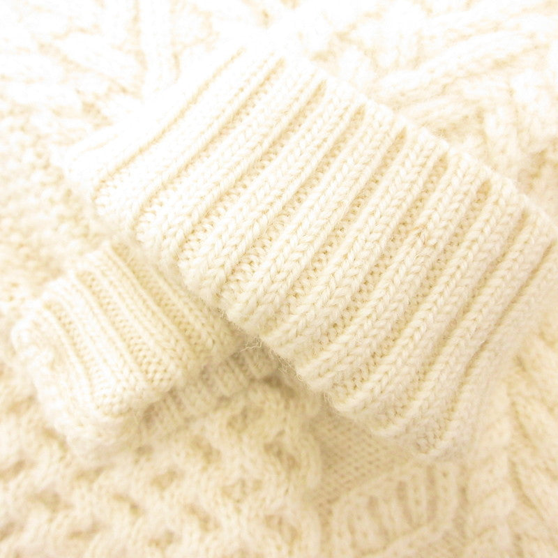 【中古】TOMORROWLAND | トゥモローランド ウールケーブルニット セーター 63-02-45-02026 tricot/フィッシャーマン アイボリー サイズ:M