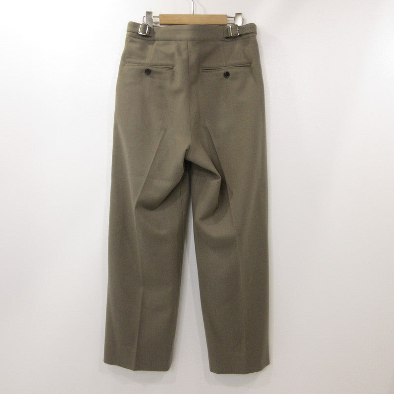 【中古】 BACK BELT TROUSER (WOOL) パンツ CKTR-029 カーキ サイズ:46