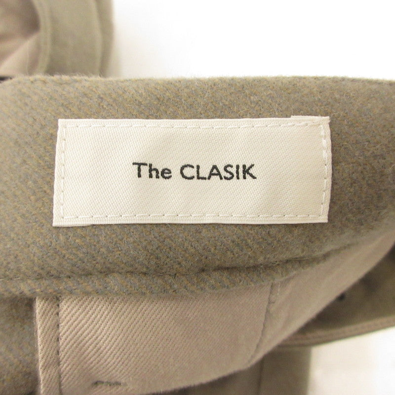 【中古】 BACK BELT TROUSER (WOOL) パンツ CKTR-029 カーキ サイズ:46