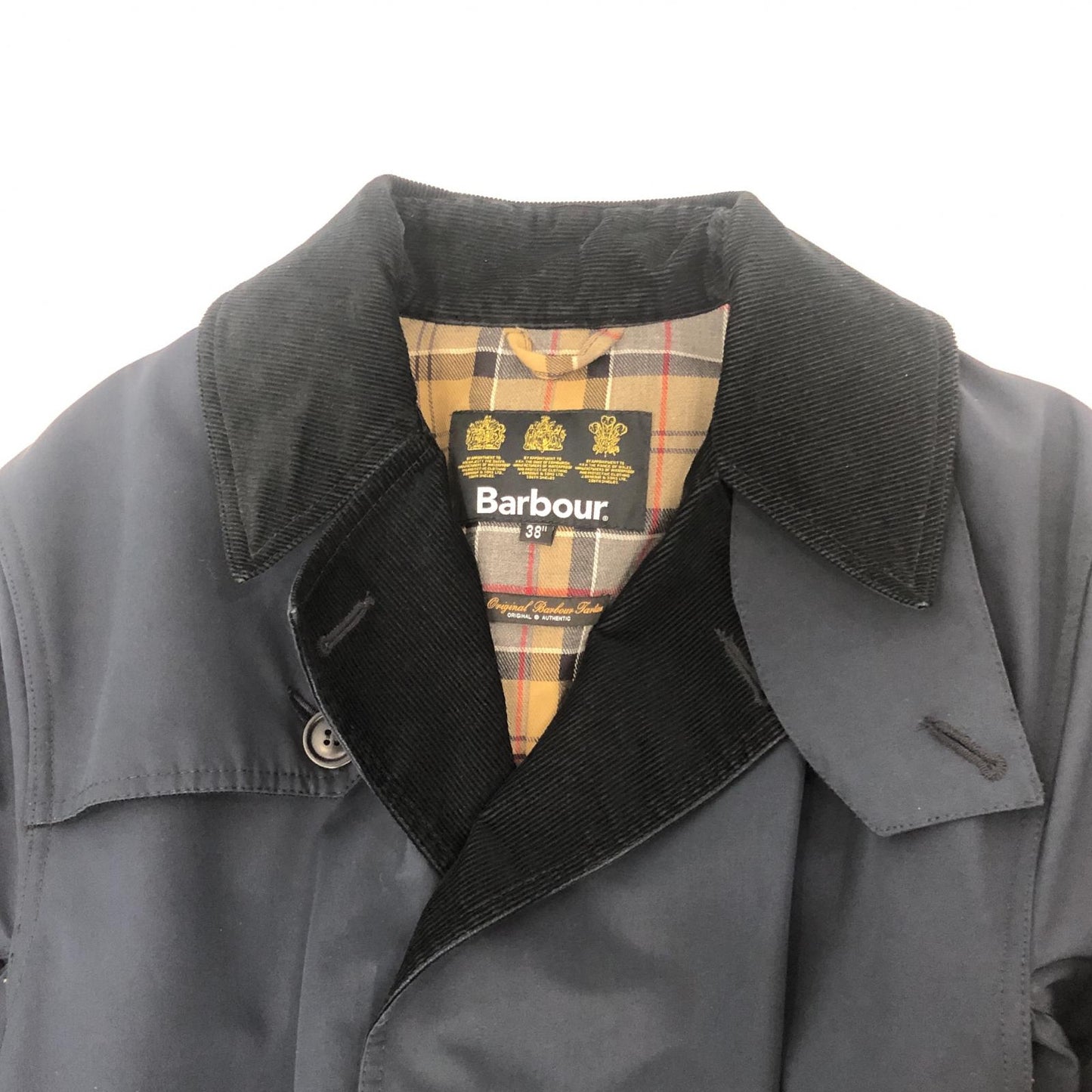【中古】Barbour | バーブァー WHITLEY トレンチコート 1702297 2017A/W ネイビー サイズ:38