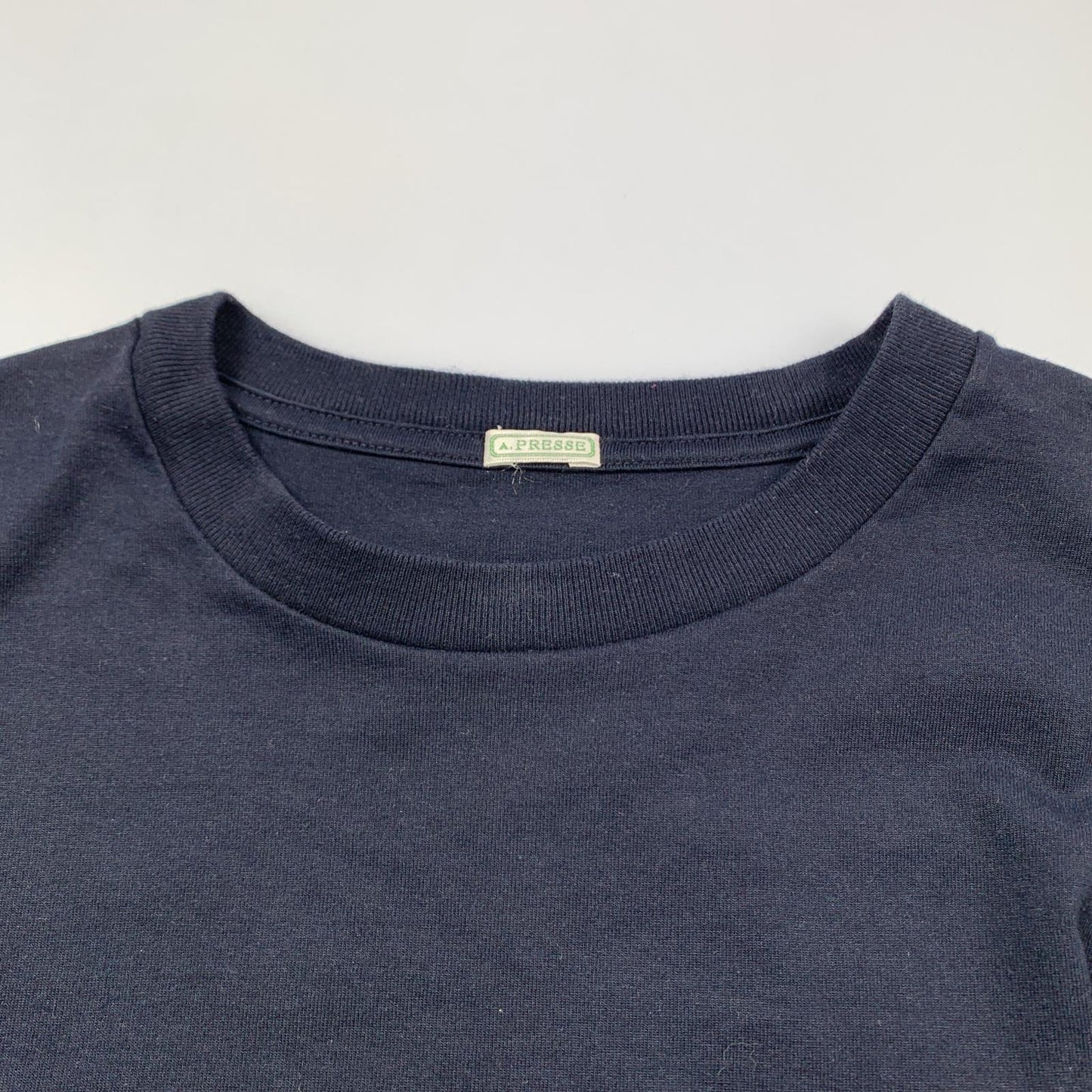 【中古】A.PRESSE | アプレッセ Light Weight T-shirt 半袖Tシャツ AP-5001 ネイビー サイズ:2