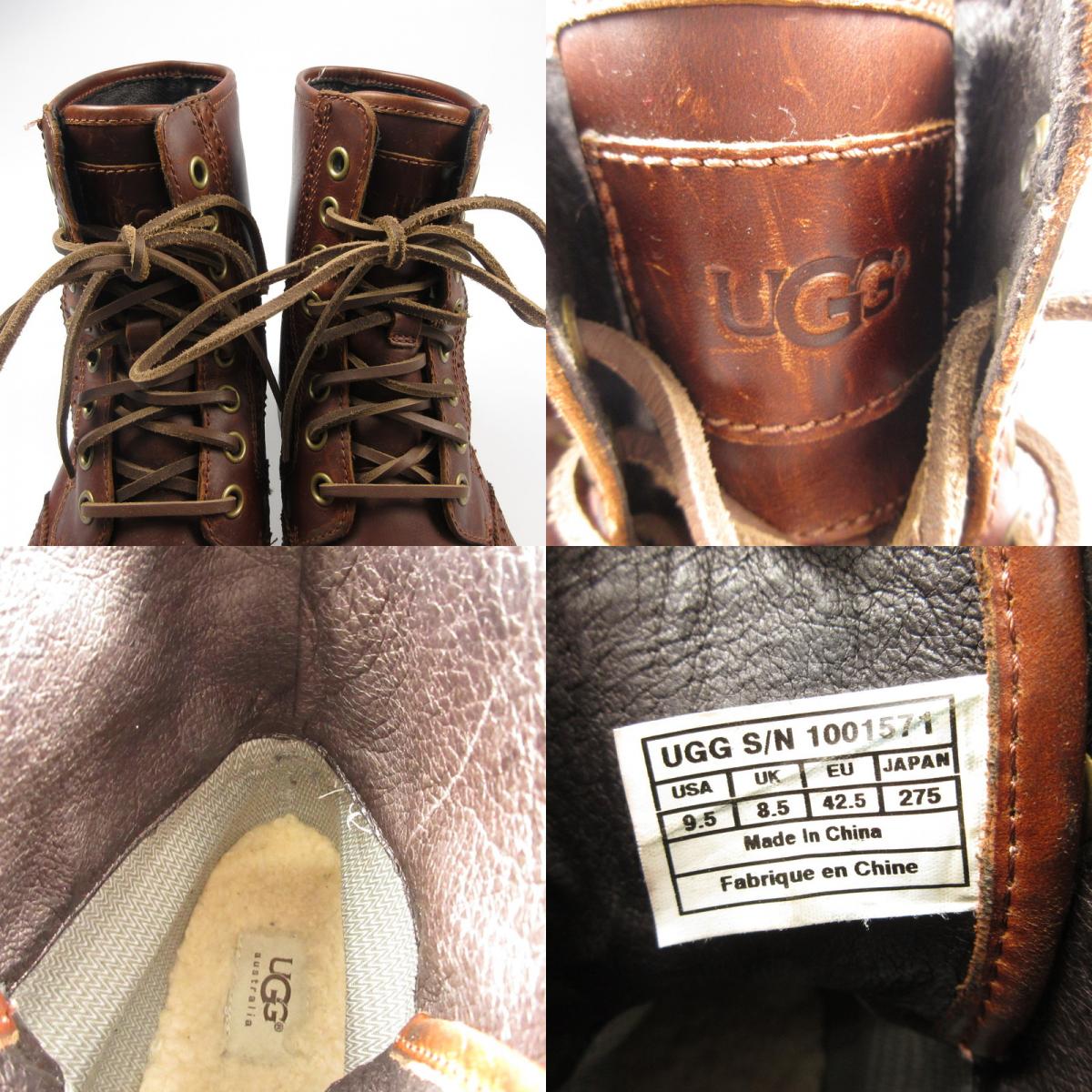 【中古】UGG | アグ BRANTON ブーツ 1001571 ブラウン 27.5cm